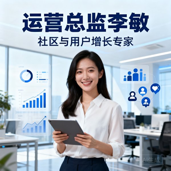 运营总监李敏，社区与用户增长专家